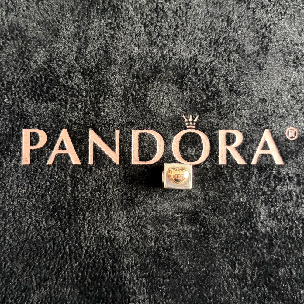 Pandora Gold Heart Charm